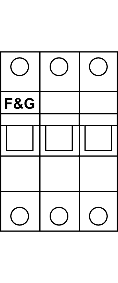 Vypínač F&G A7-xx/3 (40-63A, 3kA) 3P