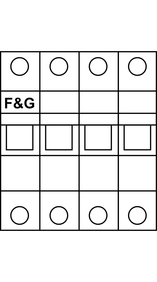 Vypínač F&G A7-xx/3N (40-63A, 3kA) 3P+N