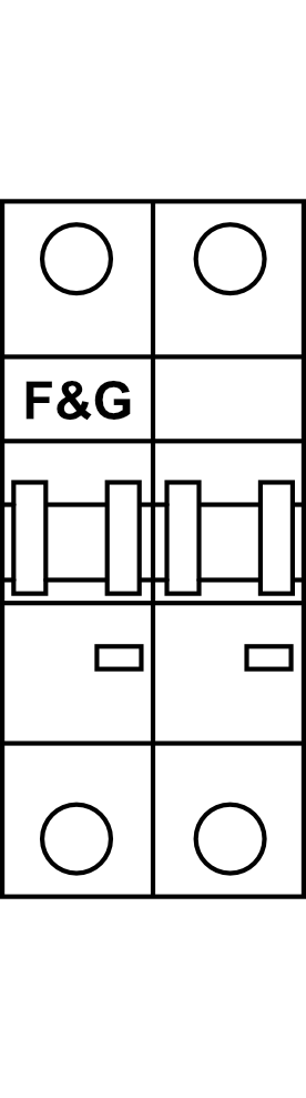 Jistič F&G PL6 (6kA, do 63A) char. C 2P