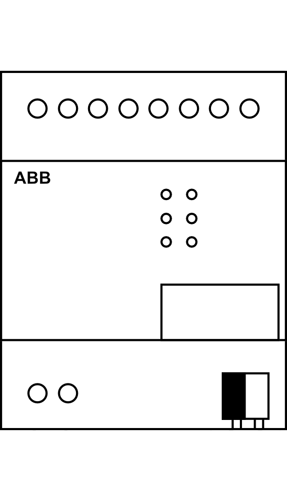 Člen akční analogový 4násobný, řadový ABB AA/S 4.1.2