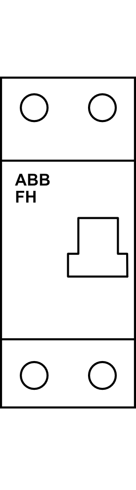Proudový chránič ABB FH202 (6kA) 2P/300 mA typ AC