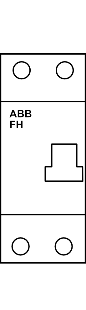 Proudový chránič ABB F202 (10kA) 2P/30 mA typ AC
