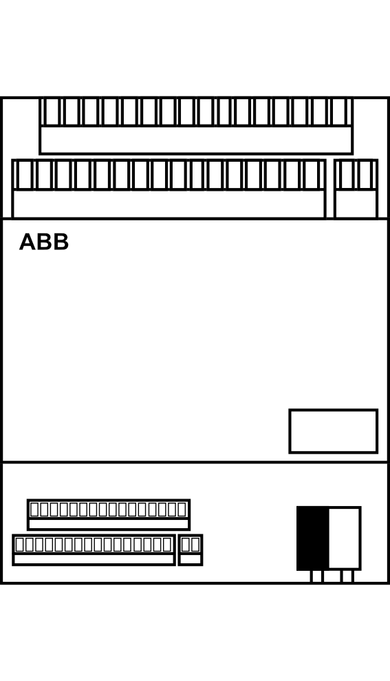 Jednotka vstupní a výstupní univerzální, 32násobná (koncentrátor), řadová ABB UK/S 32.2