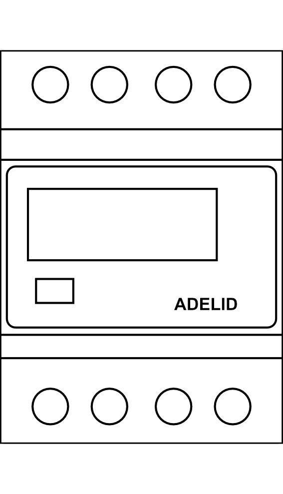 Třífázový elektroměr ADELID L3F.RS