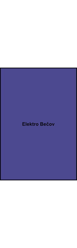 Distribuční blok Elektro Bečov DTB 3×16 modrý