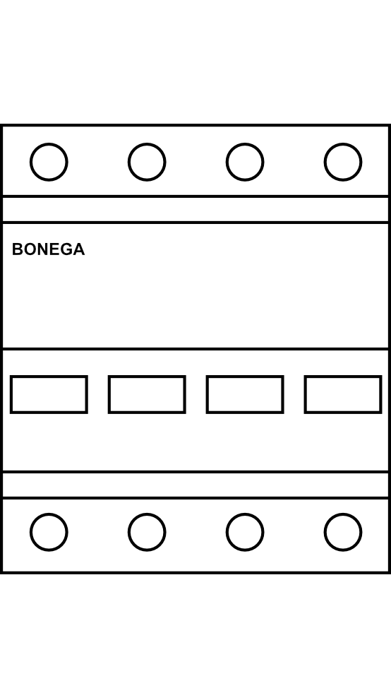 Svodič přepětí BONEGA® PEP-PO varistorový 4P Typ C (třída II)