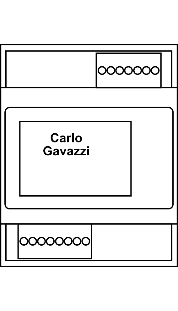 3-fázový elektroměr Carlo Gavazzi EM24 DIN