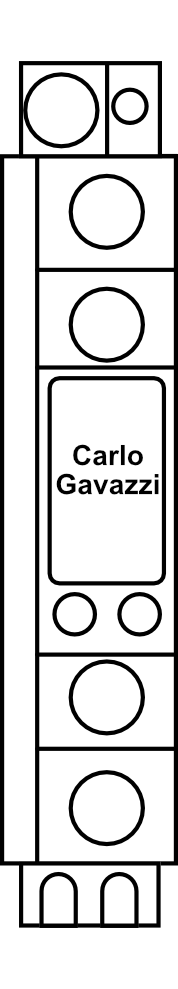 Polovodičové relé Carlo Gavazzi RGC1A23A30KKE 1P, 30A, Un 230V AC, Uc 20-275VAC, 24-190VDC