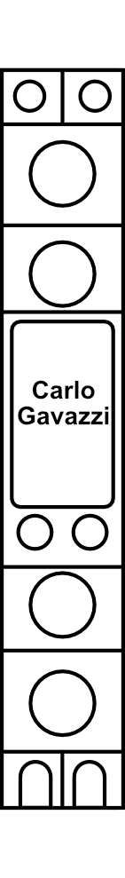 Polovodičové relé Carlo Gavazzi RGS1A23A75KKE 1P, 75A, Un 230V AC, Uc 20-275VAC, 24-190VDC