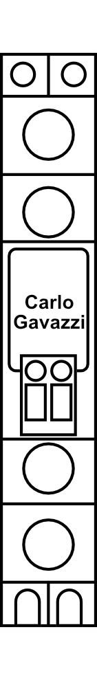 Polovodičové relé Carlo Gavazzi RGS1A23D50MKE 1P, 50A, Un 230V AC, Uc 3-32V DC