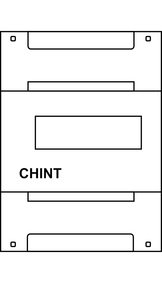 Třífázový elektroměr na DIN CHINT DTSU666