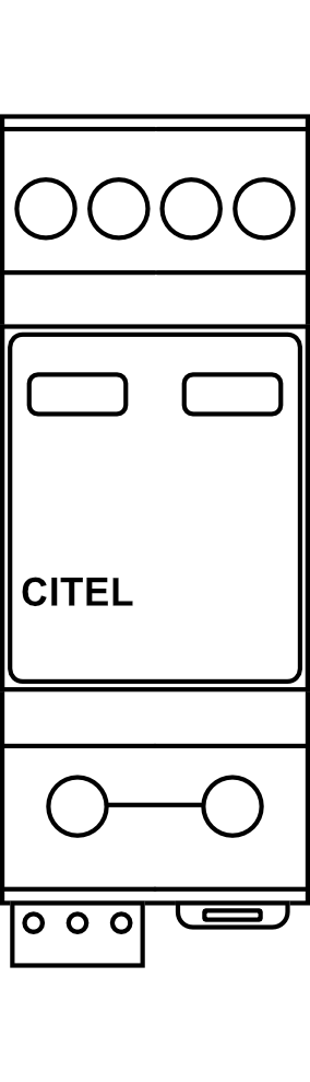 Svodič přepětí CITEL DAC40CS-31-150, 3P+NPE, 20kA Typ C (třída II), s dálk.signalizací