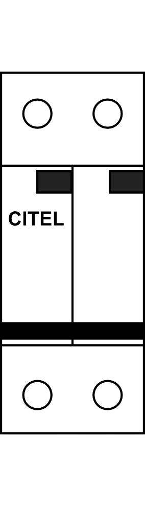 Kombinovaný svodič přepětí CITEL DS132VGS-230 2P 25kA Typ B+C+D (třída I+II+III)