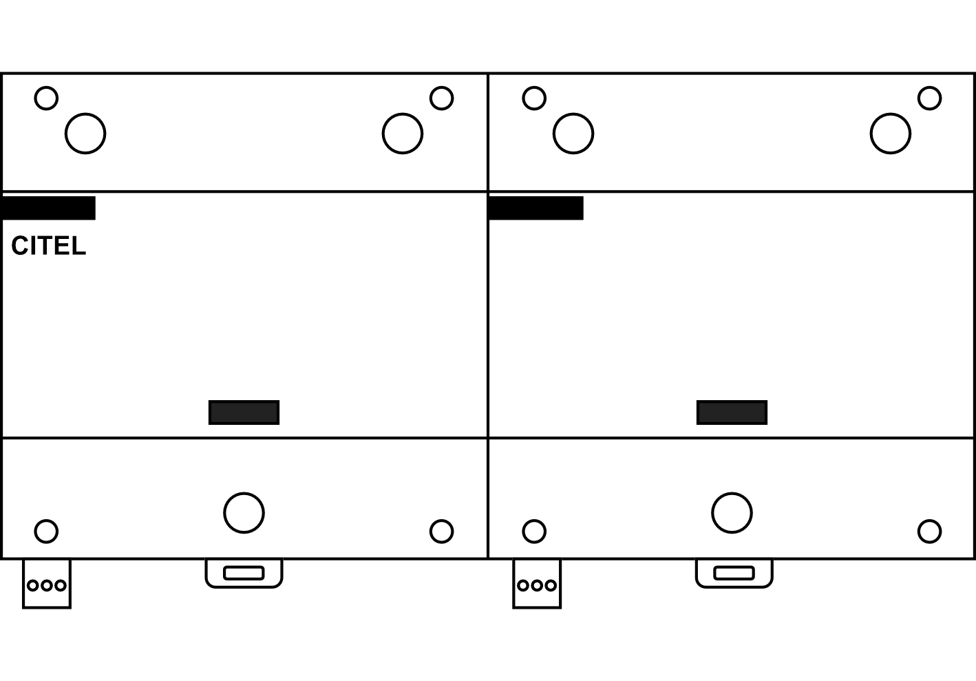 Kombinovaný svodič přepětí CITEL DS502E-400 1 fáze, 2P, 50kA, Typ B+C (třída I+II), s dálk.signalizací
