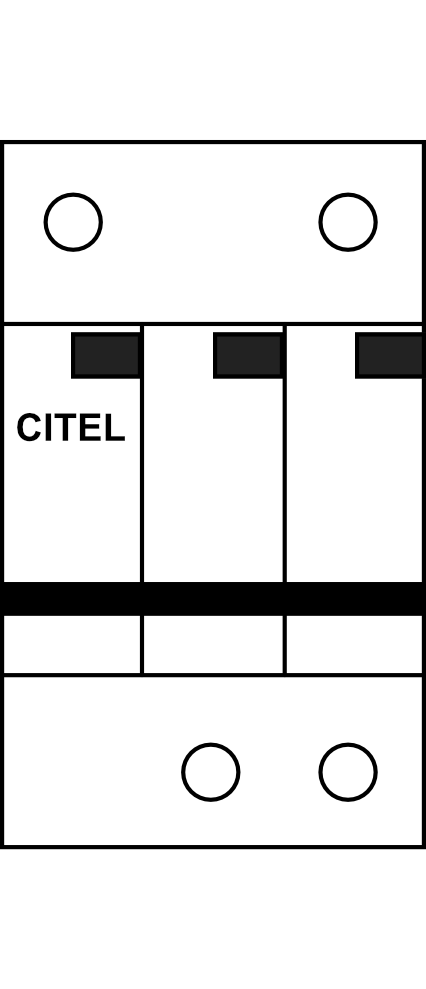 Svodič přepětí CITEL DS50PVS-500/DE, 15kA Typ C (třída II)