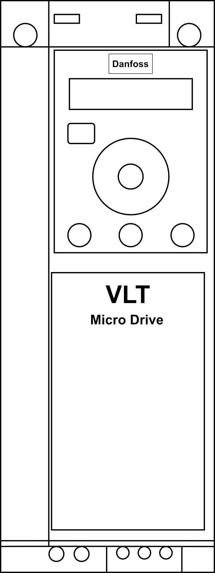 Měnič kmitočtu Danfoss VLT Micro Drive FC-51 P3K0 3 kW M3 3x380–480V AC