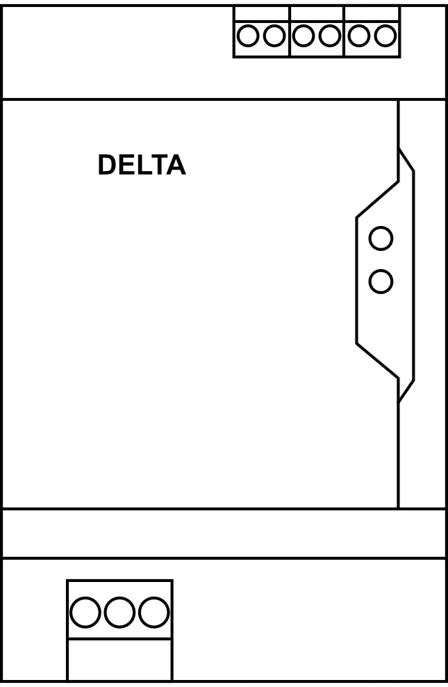 Napájecí zdroj Delta CliQ M DRM-24V480W1SN