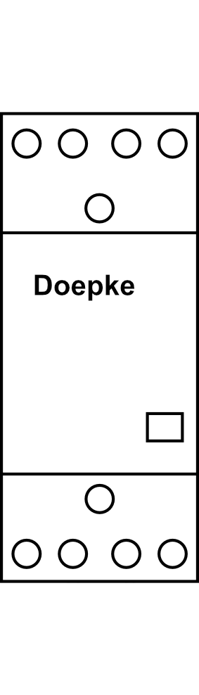 Instalační stykač Doepke HS24-13 1S+3R 24A 24V AC