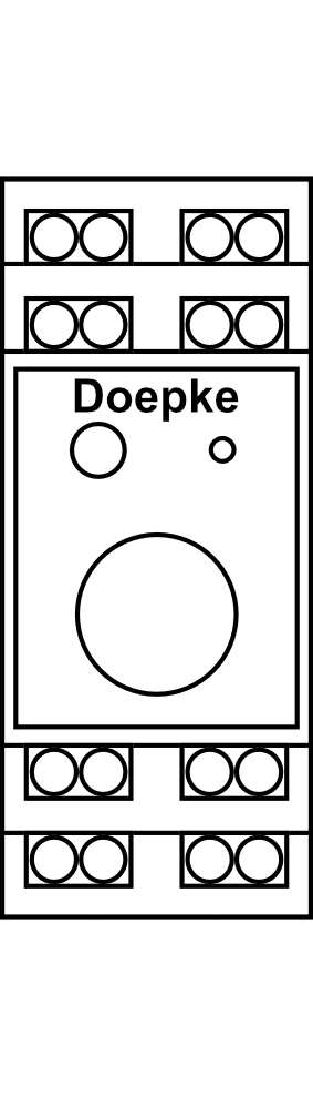 Stmívací jednotka Doepke LT 500 M (s otočným knoflíkem pro místní ovládání)