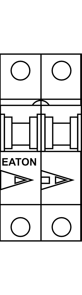 Proudový chránič s nadproudovou ochranou EATON FRBdM-Cxx/1N/001-F (do 25A) (10kA, 10mA) char. C 1P+N typ F