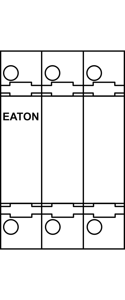 Pojistkový odpínač EATON C10-SLS/32/3 3P do 25A, pro pojistky 10x38, char. aM