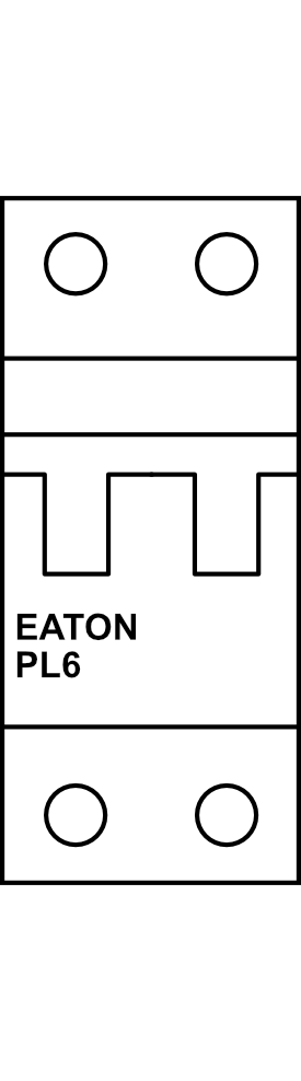 Jistič EATON PL6 (6kA) C 2P