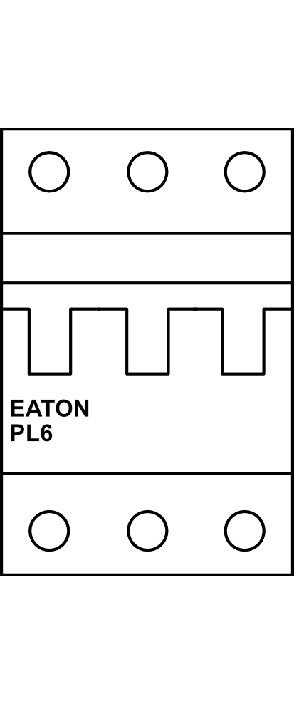 Jistič EATON PL6 (6kA) B 3P