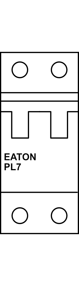 Jistič EATON PL7 (10kA) C 2P