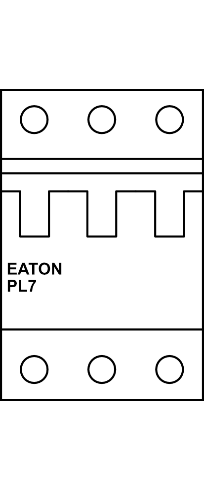 Jistič EATON PL7 (10kA) D 3P