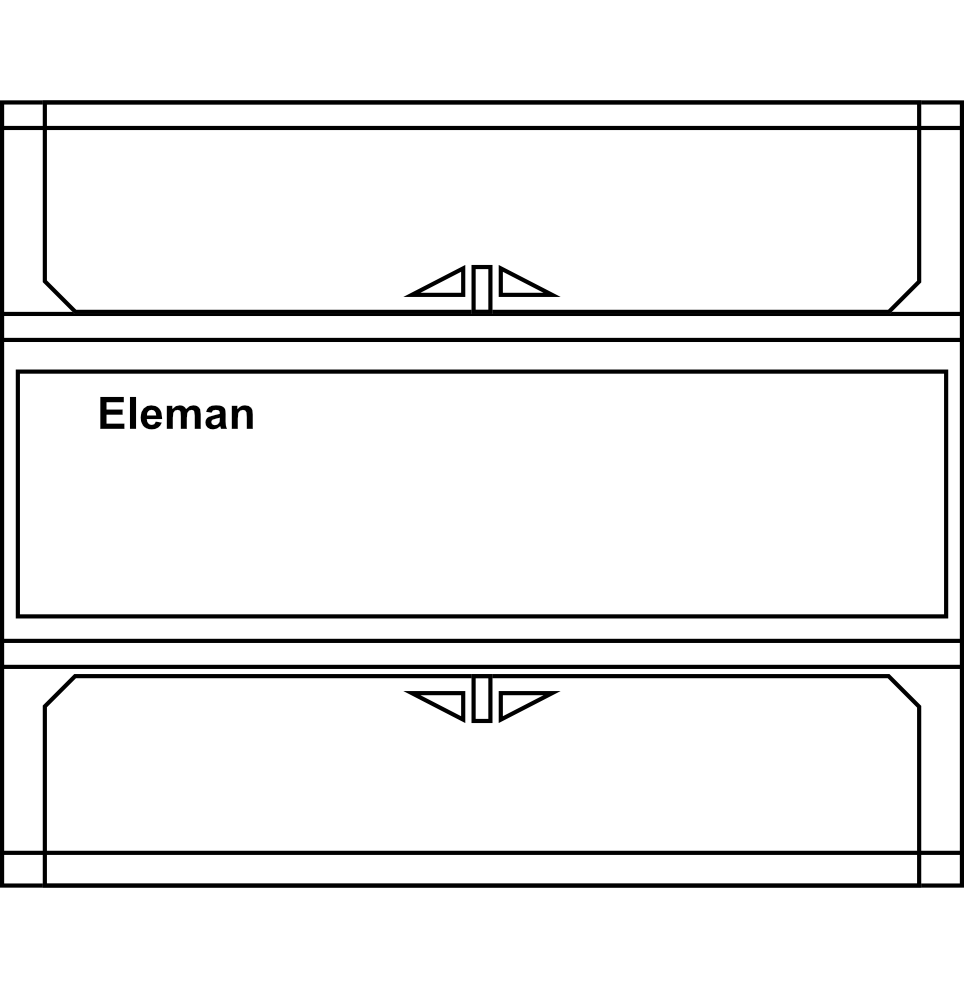 Elektroměr Eleman DTS 353-L 100A, 7mod., LCD, 3-fáz., 1-tar., podružný