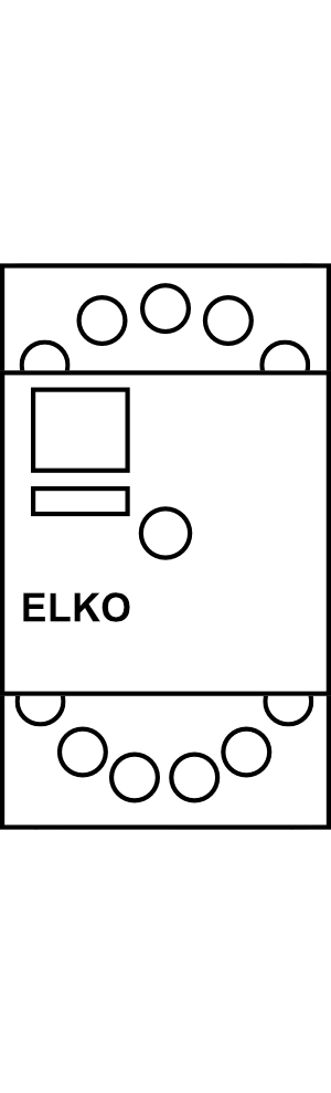 Pomocné relé do patice ELKO 750L, 3P/10A, 12V DC