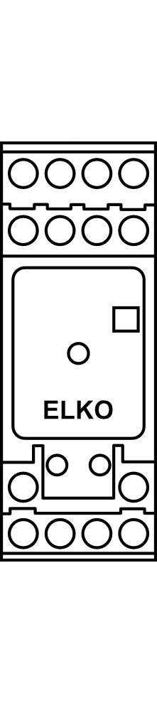 Pomocné relé do patice ELKO 782L, 4P/6A, 12V AC