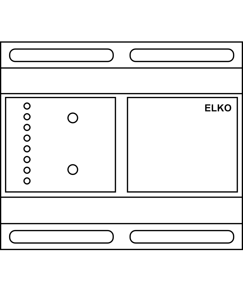 Řízený univerzální stmívač ELKO DIM-6/230V