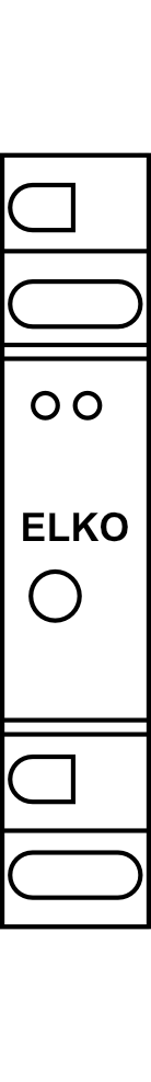 Hlídací napěťové relé v 3F s pevnými úrovněmi ELKO HRN-55, 1P/8A