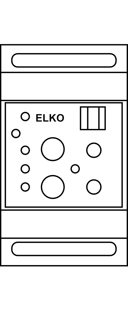 Hlídací napěťové relé v 1F - AC/DC ELKO HRN-41/400V, 2P/16A
