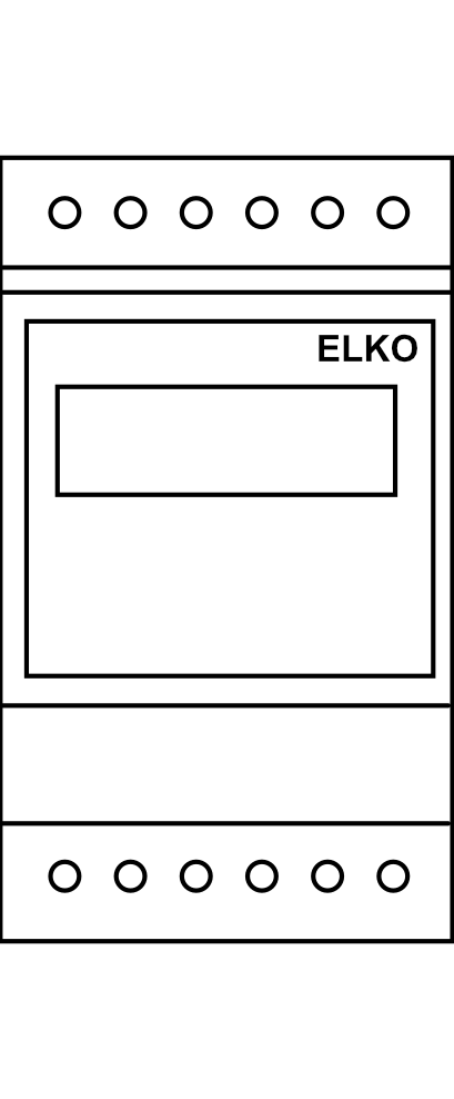 Programovatelné digitální relé ELKO PDR-2/A 2P/16 A