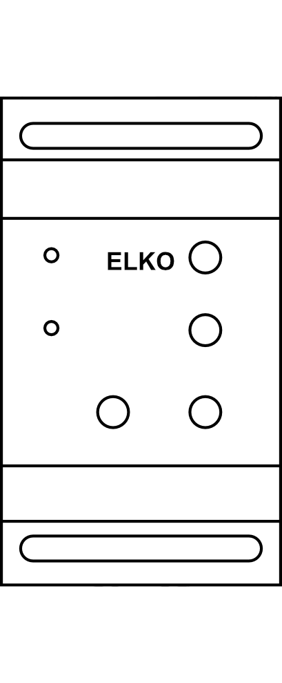 Hlídací relé asymetrie, pořadí fází a podpětí ELKO VRBU3-28/480 2P/8 A