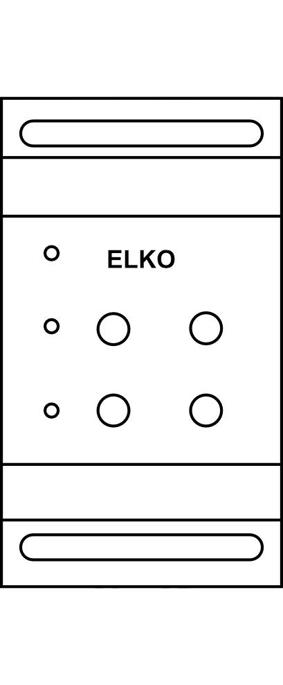 Hlídací proudové relé AC ELKO CROU1-28/5 2P/5 A