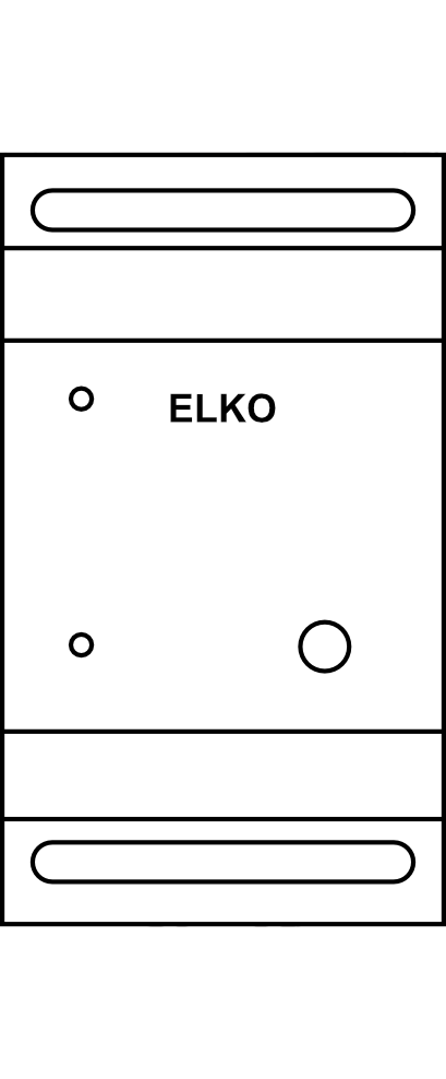 Hlídací relé pořadí fází a podpětí nebo výpadku fází ELKO VRSF3-28/480 2P/8 A