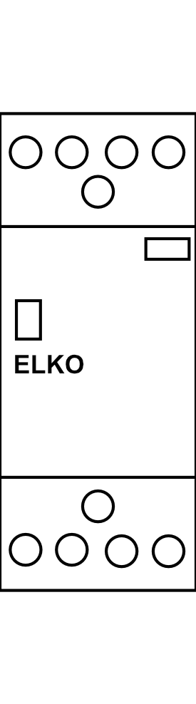 Instalační stykač ELKO VS425-31 24V AC/DC 3S+1R/25 A