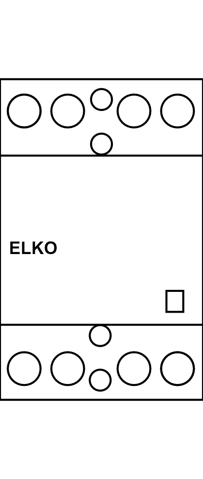 Instalační stykač ELKO VS463-31 110V AC/DC 3S+1R/63 A