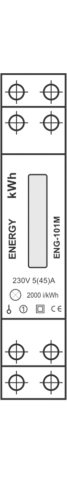 Elektroměr 1F ENERGY ENG-101M (0,02-45 A)