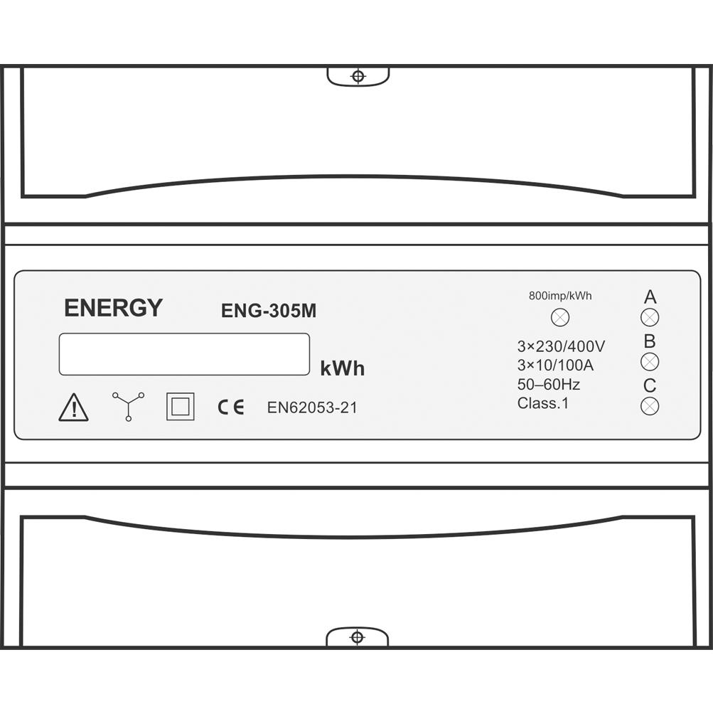 Elektroměr 3F ENERGY ENG-305M (0,04-100 A)