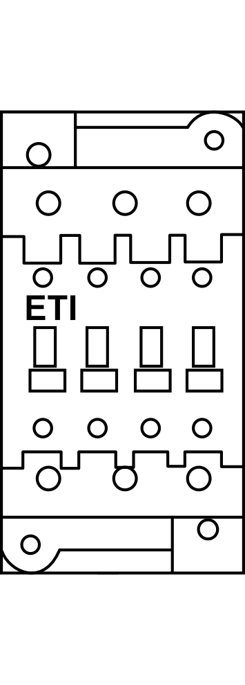 Motorový stykač ETI CES 25.00-110V-50/60Hz, 3P, 42A(AC1); 25A/11kW(AC3, 400V)