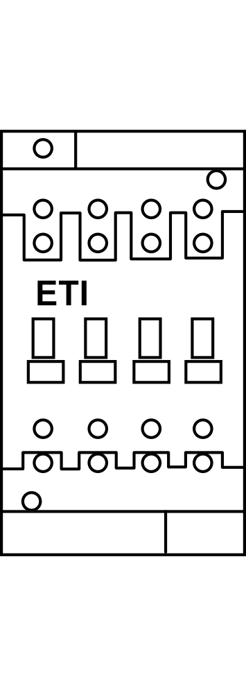 Motorový stykač ETI CES 6.10-230V-50/60Hz, 3P, 25A(AC1); 6A/2,2kW(AC3, 400V)