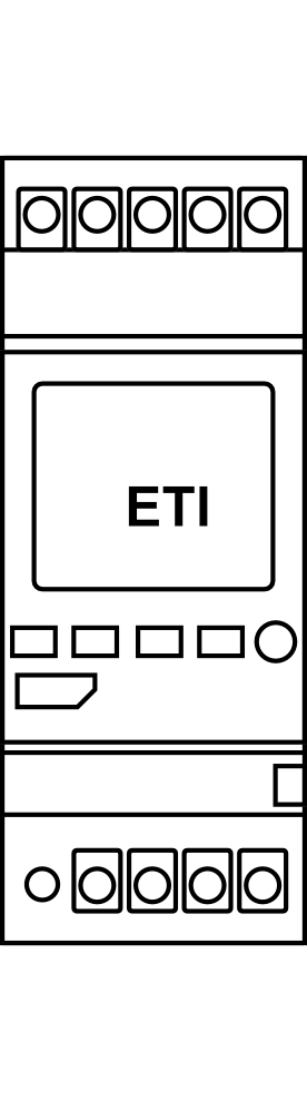 Digitální časové relé ETI EDIGI-R2, 2P 16(10) A