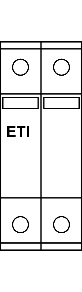 Svodič přepětí ETI ETITEC S C 440/20 1+1, 1P+NPE, 20kA, Typ C (třída II)