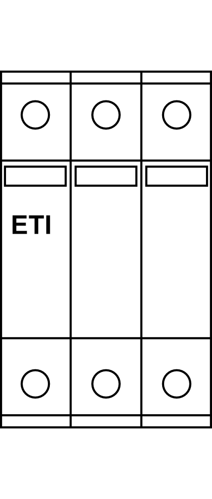 Svodič přepětí ETI ETITEC C 440/20 3+0, 3P, 20kA, Typ C (třída II)