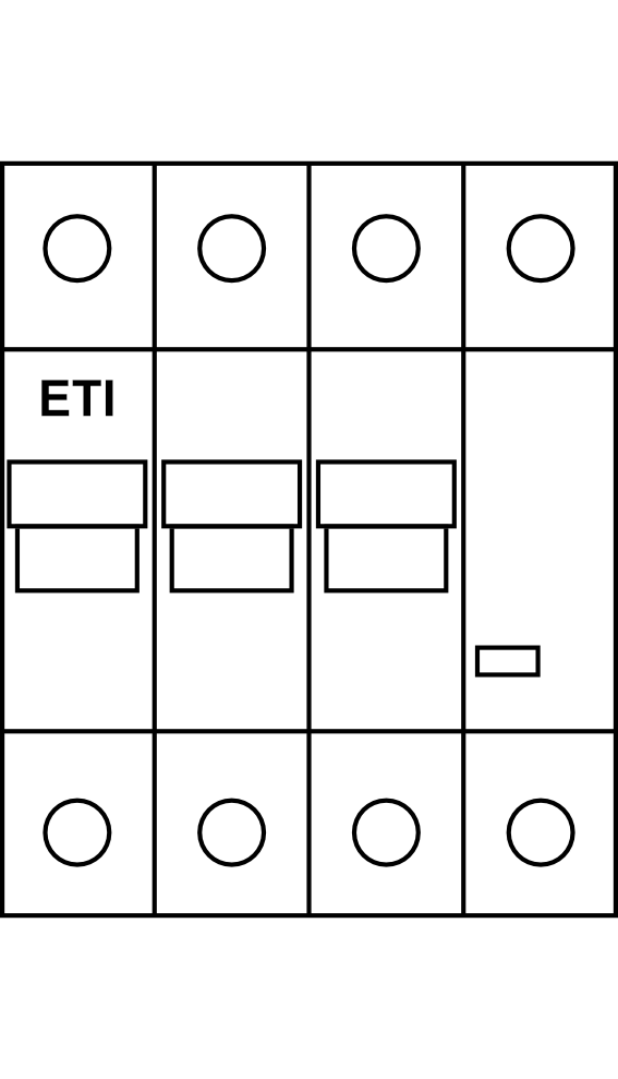Jistič ETI ETIMAT RC (dálkové ovládání) (10kA) char. B 3P do 63A