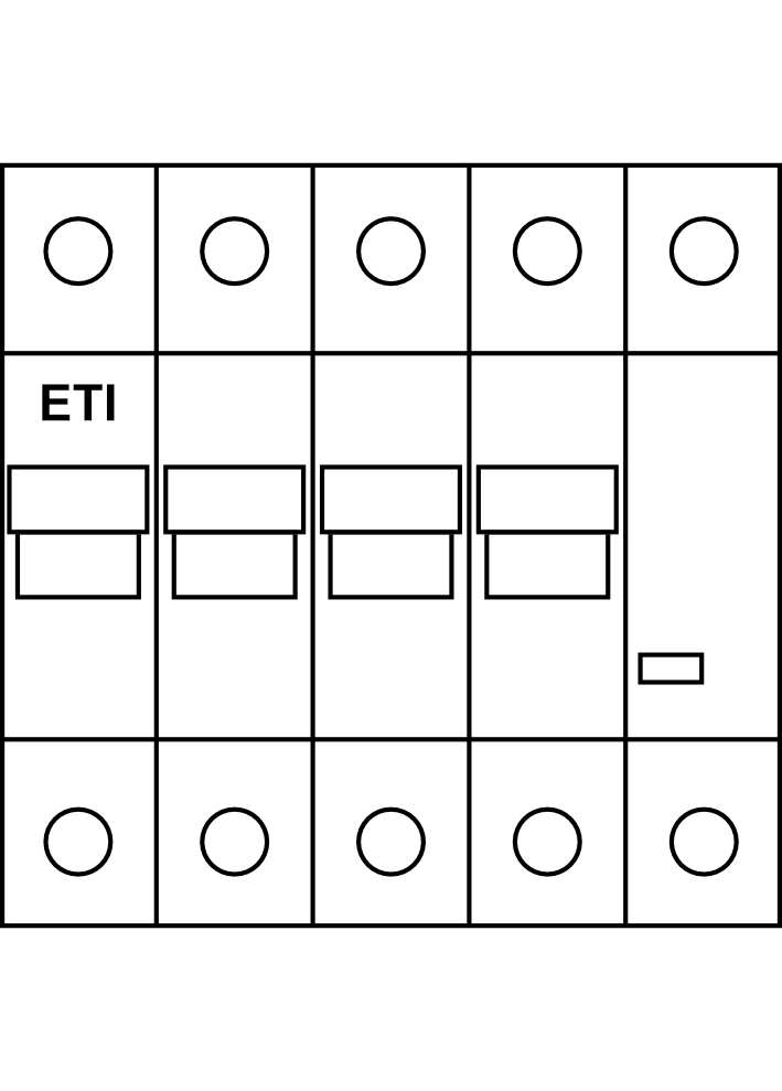 Jistič ETI ETIMAT RC (dálkové ovládání) (10kA) char. B 3P+N do 63A